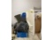 UPHOLSTERY FABRIC, AND ASSORTED WOOD PANELS ALONG WALL