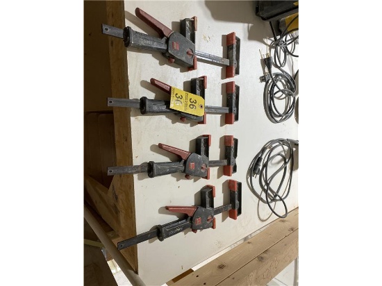 (4) BESSEY DUOKLAMP ONE HAND CLAMPS, 12” X ¾” SELLING BY THE PIECE