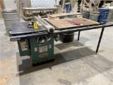 GRIZZLY MODEL G1023SLW 10” LEFT-TILT TABLE SAW W/ ROUTER BASE. 3-PHOTOS