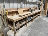 16’W X 30”D X 36”H WOOD WORK BENCH