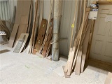 REMAINING WOOD ON MEZZANINE & ASSORTED HARDWARE ON BENCH. 6-PHOTOS