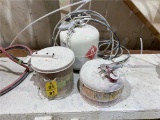 2.5-GALLON STEEL SAFETY FUEL CAN, RAG CAN, SPRAY TANK & GUN
