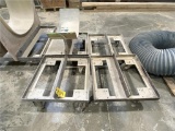 (4) 2’ X 2’ STEEL 4-WHEELED DOLLIES. SELLING BY THE PIECE
