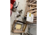 LOT: TABLE BASE, SEAT HARDWARE, 2-PEDESTALS