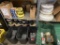 MISC. LOT OF CAUTION TAPE, SIGN HOOKS, CARPET TAPE, BUNGEE CORDS, VELCRO, DBL FOAM TAPE, CHAIN