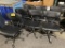 (7) SECRETARIAL CHAIRS, BLACK SWIVEL