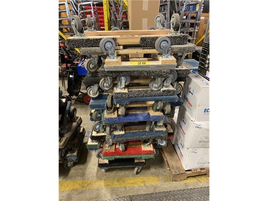 (24) 4-WHEEL DOLLIES SELLING BY THE PIECE