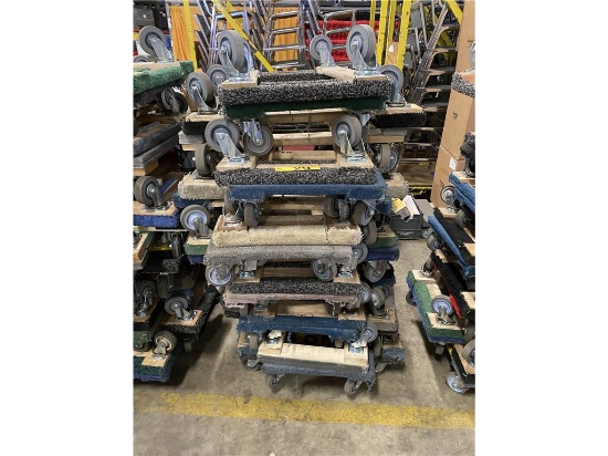 (24) 4-WHEEL DOLLIES SELLING BY THE PIECE
