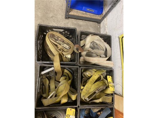 (12) ASSORTED TRAILER & WALL STRAPS