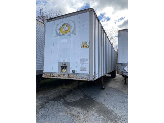1977 THEURER  T/A VAN STORAGE TRAILER, ROLL-UP DOOR, S/N: N-53847 (TRAILER#4222)