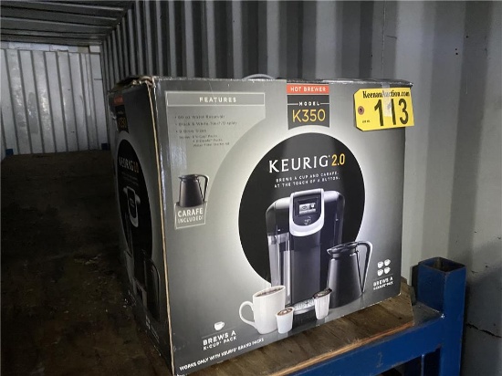 KEURIG 2.0 K350 COFFEE MACHINE