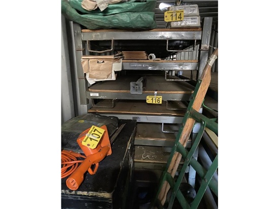 (14) METAL-FAB 4' X 7' STORAGE RACK WITHOUT POSTS SELLING BY THE PIECE
