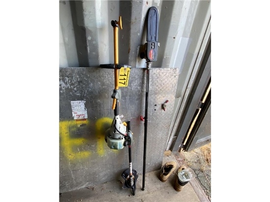 RYOBI GAS BLADE TRIMMER, POLE SAW