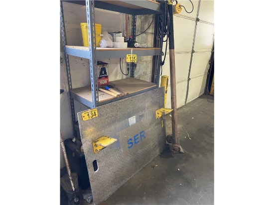 DOCK PLATE 3' X 4' W/JOHNSON BAR