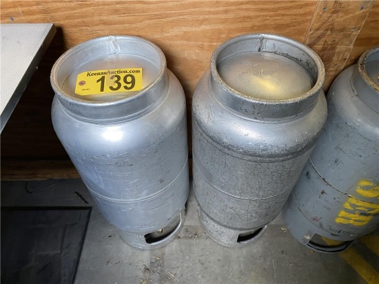 (2) PROPANE CYLINDERS 30LB SELLING BY THE PIECE