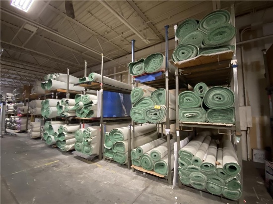 LOT: EMERALD TRADESHOW CARPETING, 16 OZ. POLYPROPYLENE W/ACTION BACK, COLOR: GREEN,