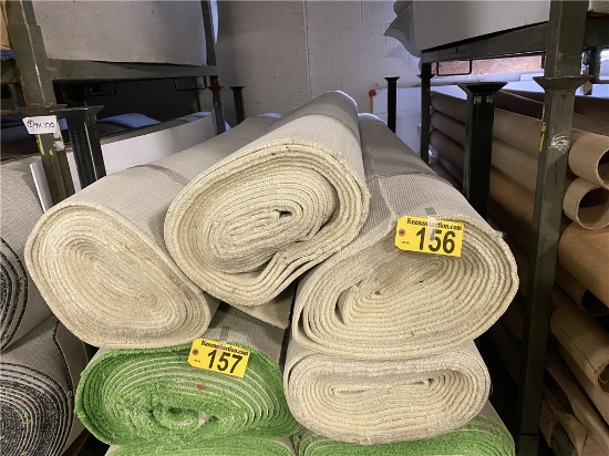 LOT: EMERALD TRADESHOW CARPETING, 16 OZ. POLYPROPYLENE W/ACTION BACK, COLOR: BEIGE,