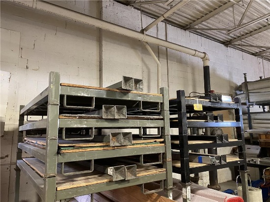 (8) STACKING WH PALLETS 7'L X 43" W X 4' POSTS SELLING BY THE PIECE
