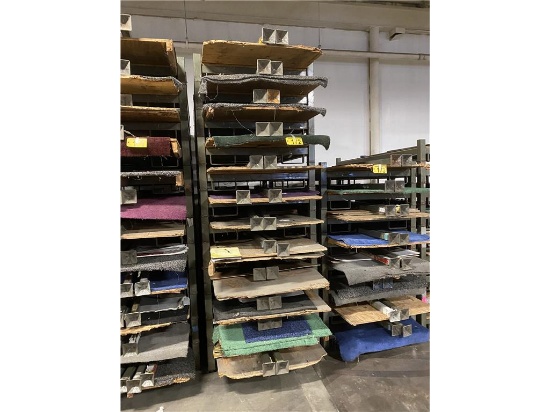 (12) STACKING WAREHOUSE PALLETS 7'L X 43"W X 4' POSTS SELLING BY THE PIECE