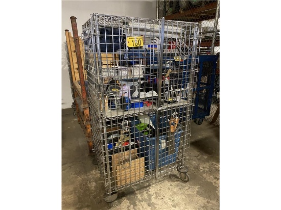 WIRE STORAGE RACK, SEVILLE CLASSICS 3'X2'X5'H ON CASTERS