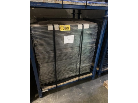 60 3'X3' PANEL SECTIONS OF SNAPLOCK PARKAY FLOORING (9) 12" TILES