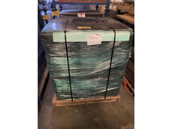 64 3'X3' PANEL SECTIONS OF SNAPLOCK BLACK MARBLE FLOORING (9) 12" TILES