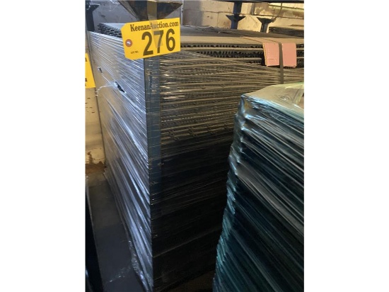 65 3'X3' PANEL SECTIONS OF SNAPLOCK BLACK MARBLE FLOORING (9) 12" TILES