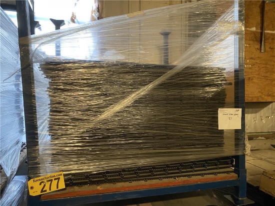 37 3'X3' PANEL SECTIONS OF SNAPLOCK BLACK MARBLE FLOORING (9) 12" TILES
