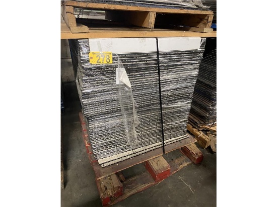 62 3'X3' PANEL SECTIONS OF SNAPLOCK WHITE MARBLE FLOORING (9) 12" TILES