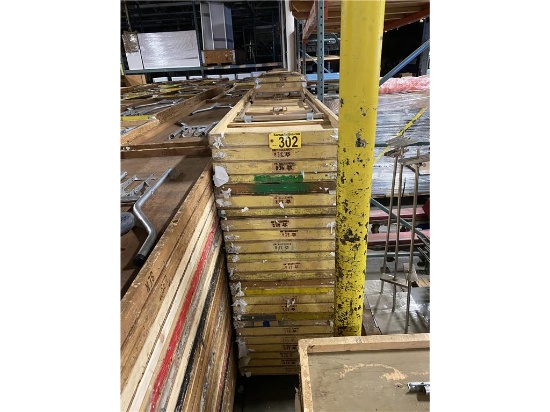(100) WOODEN FOLDING TABLES 2'X8', 4-STACKS