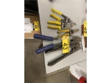 LOT: 5-BANDING TOOLS AND WIRE SNIPS