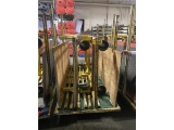 (3) CARPET DOLLIES, 3X8.3 W/5' POSTS ON CASTERS SELLING BY THE PIECE