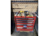 TOOL BOX, CART AND CONTENTS