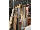 ASSORTED SHEET GOODS FULL & PARTIAL, RACK AND LUMBER IN 2 CORNERS