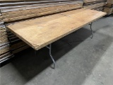 (100) WOODEN FOLDING TABLES 30