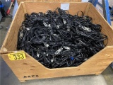 (197) FLAT EXT. CORDS 15' LIGHTED ENDS WITH CRATE
