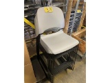 (8) MOLDED STACK BAR STOOLS 30