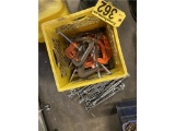 LOT: (12) ASSORTED CLAMPS, PONY & OTHERS, (12) TURNBUCKLES