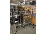 (71) CHROME CLOTHING RACKS ON DOLLIES SELLING BY THE PIECE