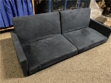(7) BLUE VELOUR COUCHES 76