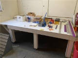GRAPHICS LAYOUT TABLE WITH SUPPLIES 5' X 10'