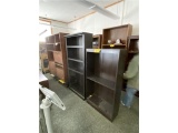 (2) WOODEN BOOKCASES, 1-30