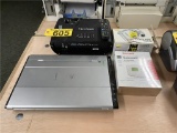 LOT: CANON CANOSCAN LIDE700F, COOLPIX 4200, VIEWSONIC PROJECTOR PJD5153, HONEWELL DIGITAL THERMOSTAT