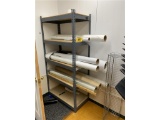 RACK AND CONTENTS LAMINATING ROLLS (8) ASSORTED