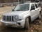 2008 JEEP PATRIOT SPORT 4WD, 154,113 MILES S/N: 1J8FF28WX8D759488