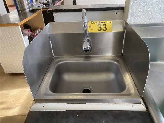 STAINLESS STEEL HAND SINK W/ AUTOMATIC FAUCET