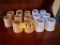 LOT OF 14-SCONCE SHADES, 6 NEW WHITRE & 8-USED BROWN