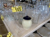 (6) ASSORTED PITCHERS & CERAMIC CONTAINER