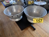 (2) ALUMINUM COLANDERS