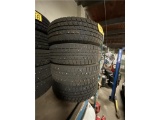 (4) GOOD YEAR WINTER COMMAND 195/65 R15 STUDDED TIRES